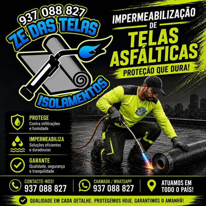 Impermeabilização, Isolamentos e Aplicação de Telas Asfálticas com Qualidade Garantida e Orçamentos Grátis