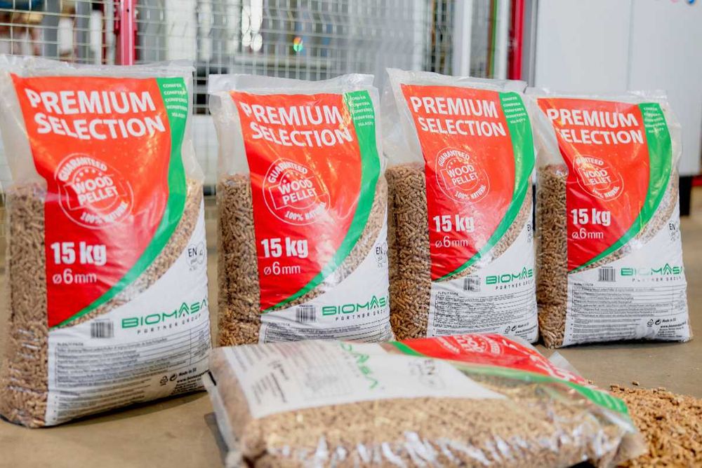 Pellet drzewny Premium Selection BIOMASA POLSKI PELLET Certyfikowany A1 EN PLUS, Dostawa Gratis
