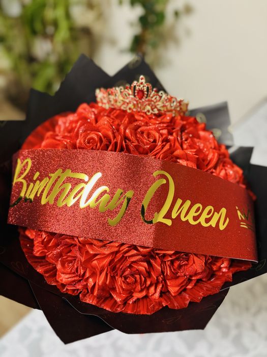 Bukiet wiecznych czerwonych róż 35szt zareczyny urodziny