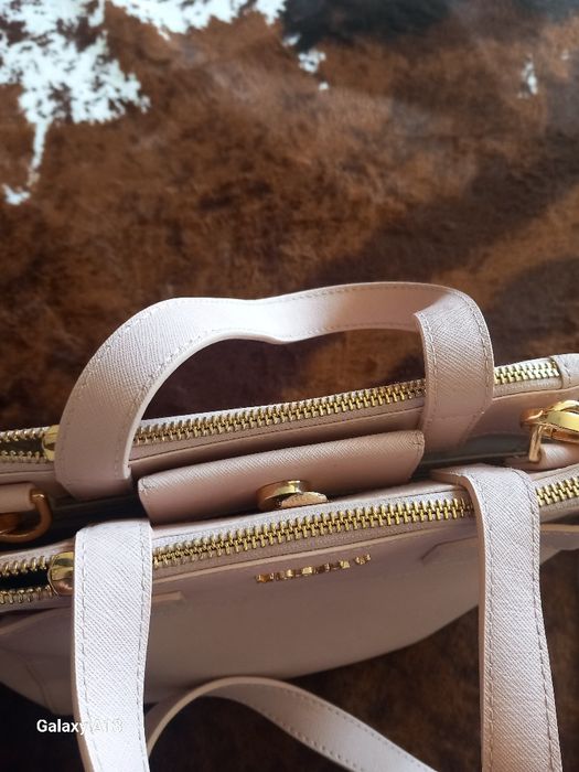 Modalu torebka pudrowa skóra naturalna