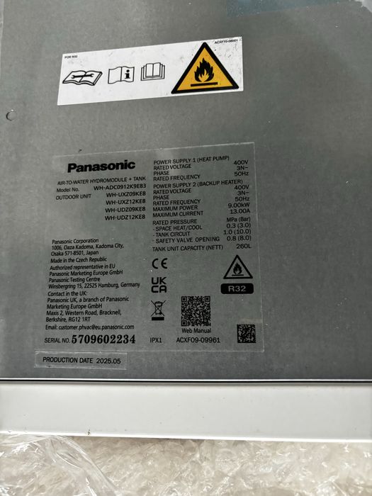 Panasonic WH-ADC0912K9E83