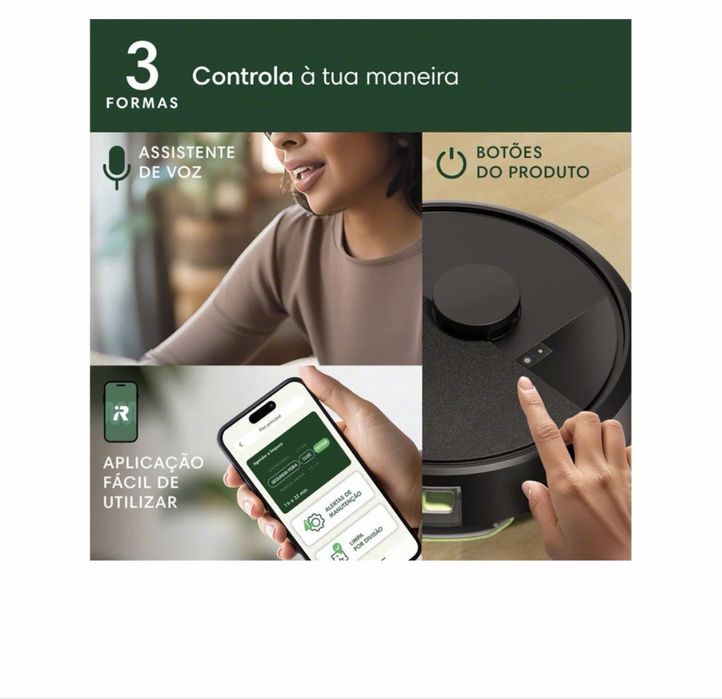 Robo aspira e lava sozinho