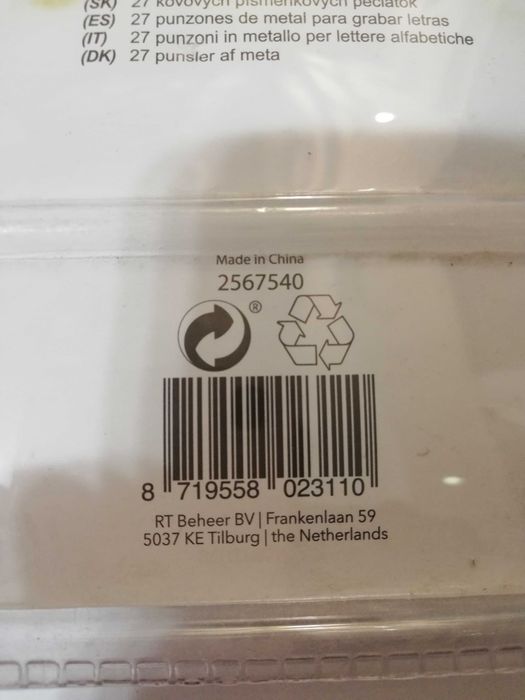 Zestaw znaczników literowych ,nowe