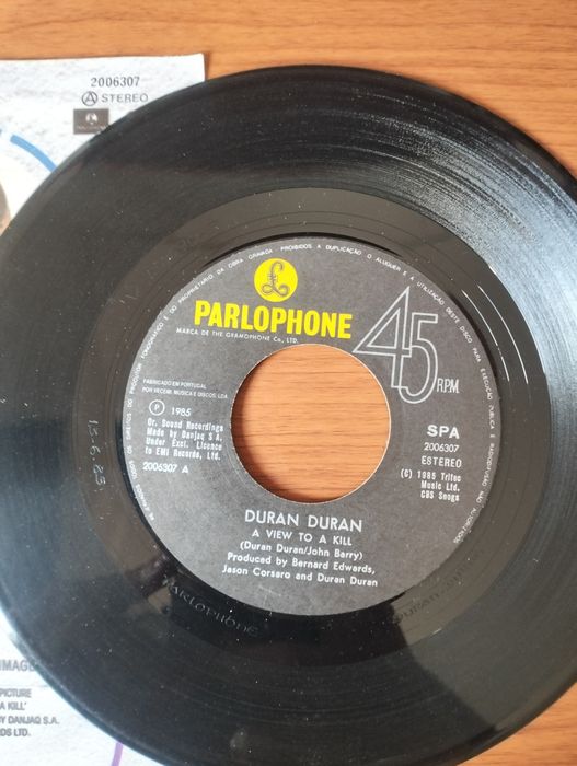 Disco de vinil single Duran Duran - A View  to a Kill'