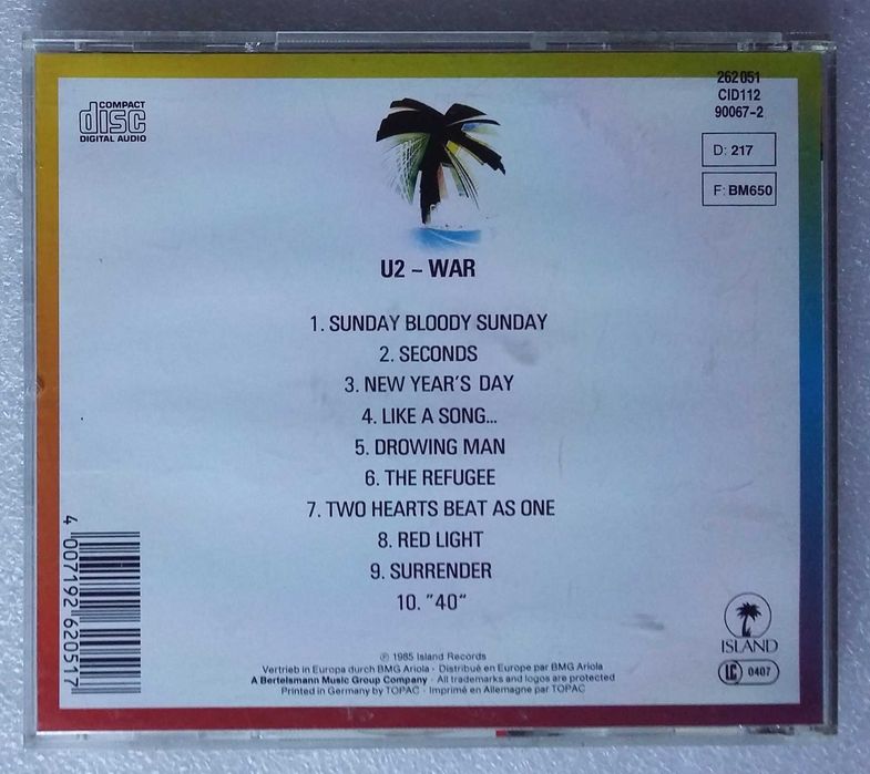 U2  -  War  -  CD