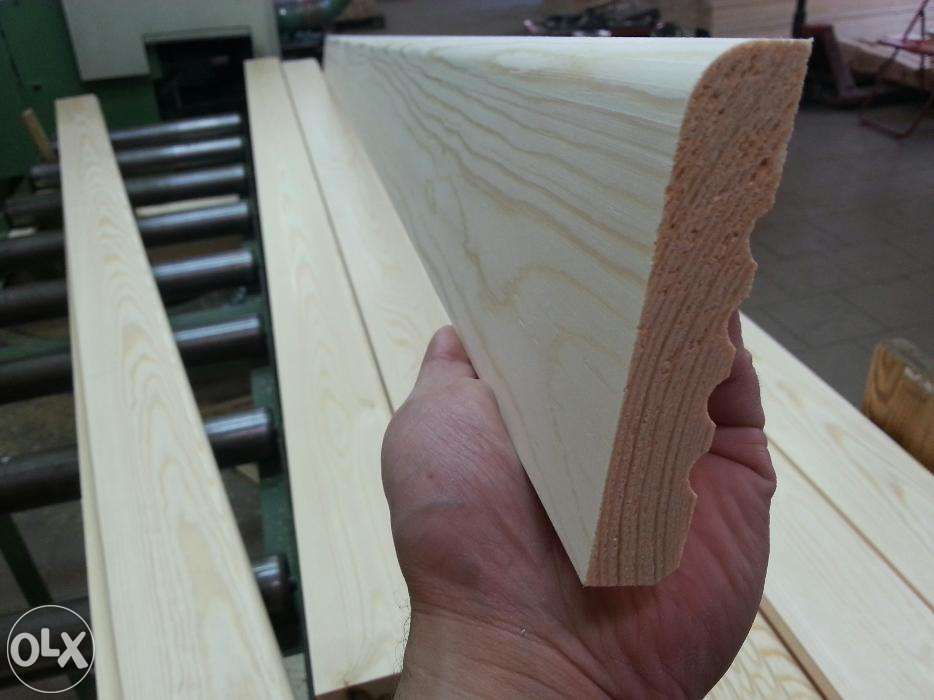 Listwy podłogowe 18x95 mm szerokie cokół  plintus gładki  drewniane