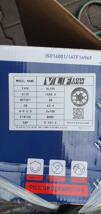 18 5x108 Ford Volvo  Nowe okazja Wyprzedaż