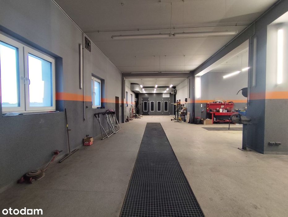Warsztat samochodowy z komorą lakierniczą + hostel pracowniczy