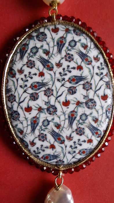 Naszyjnik z sycylijskiej porcelany