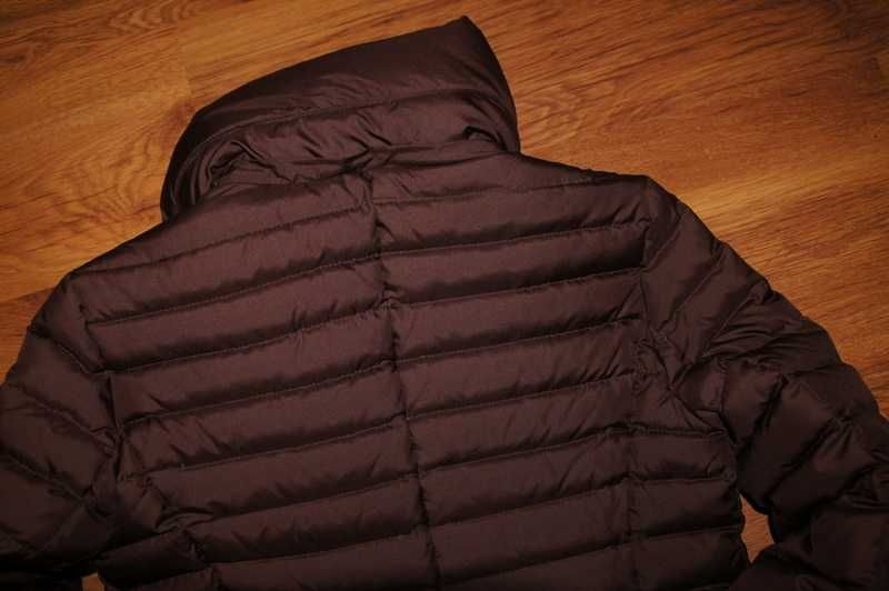 Ciepła kurtka puchowa pierze płaszcz S M 36-38 damska