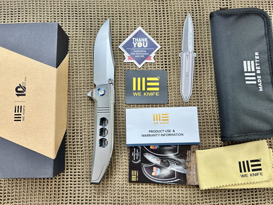 Ніж WE KNIFE Ezinta Titanium Integral M390 WE22041-2