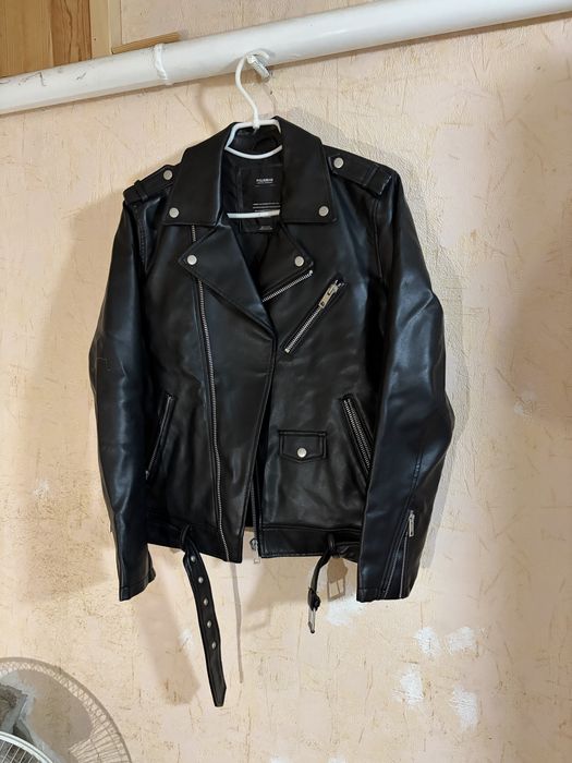 Кожаная куртка косуха кожанка Pull&Bear M size