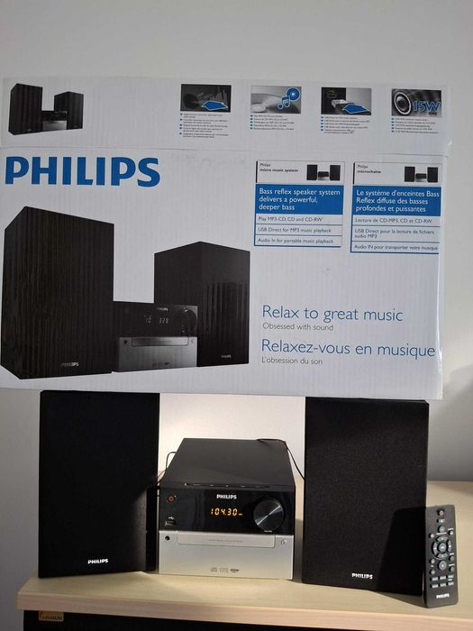 Micro music system Philips como nova