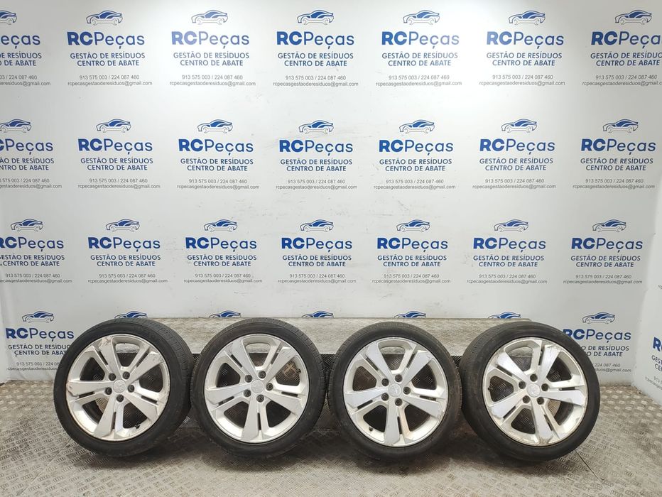 Conjunto de Jantes 17 Peugeot 208 II 7.5J ET44 5x108 2013 a 2021