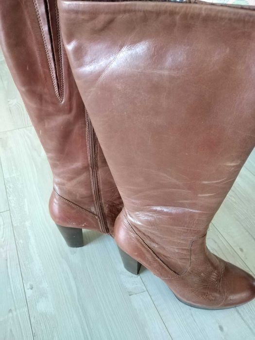 Kozaki zimowe brazowe