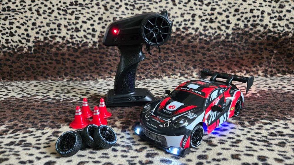 ‼️ТОП‼️ Машинка на радиоуправлении RC 1:24 Дрифт 4WD | 30+ км/ч | LED | Абсолютно новая