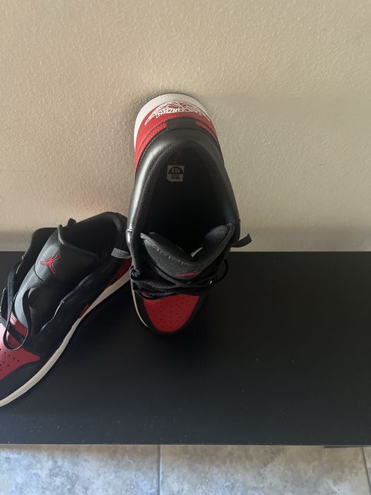 Air Jordan 1 Low "Bred" (Preto/Vermelho) - Tamanho [44,5] - NOVOS