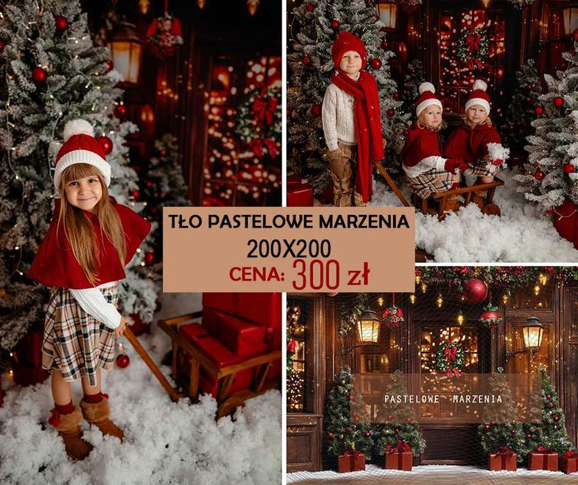 Tło świąteczne pastelowe marzenia
