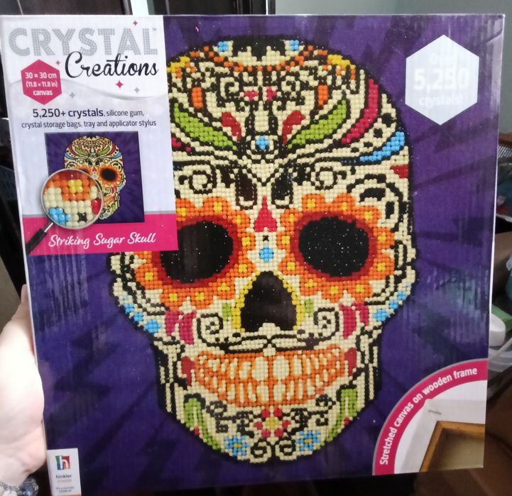 Алмазная мозаика,,сахарный череп,,