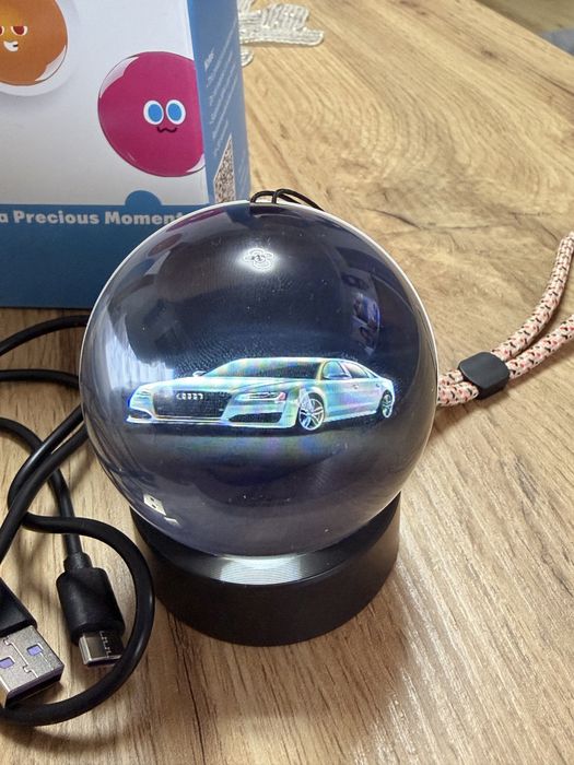 Lampa LED kula 3D hologram jaki chcesz USB projektor