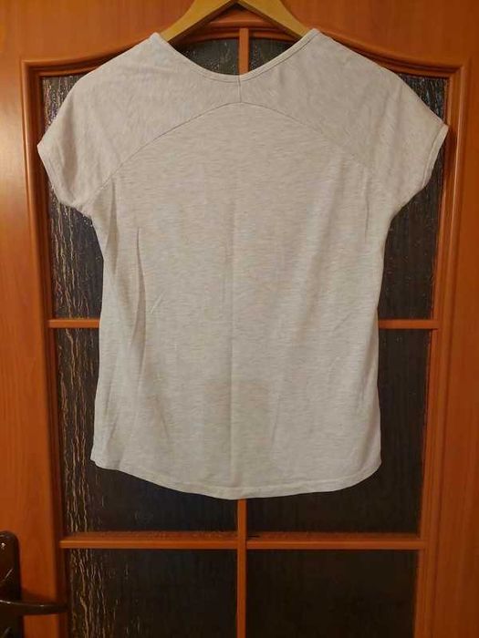 damski beżowy T-shirt