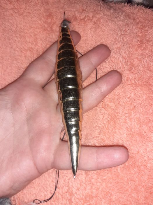 Винтажная ёлочная игрушка в форме сосульки СССР украшения на ёлку