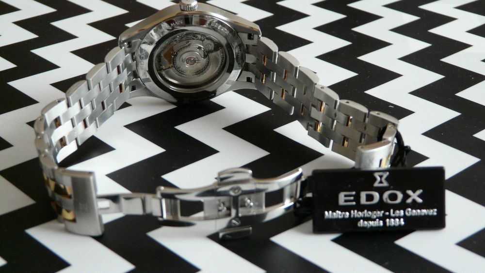 Zegarek męski firmy Edox WRC-automatic-Gold- Szafir