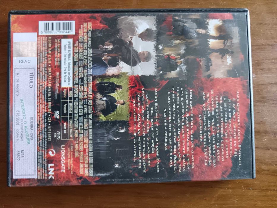 filme dvd original - guerra