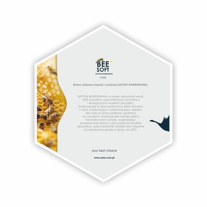 Kołdra AMZ SATYNA BAW. BEESOFT letnia antyalergiczna 220x240 Biały