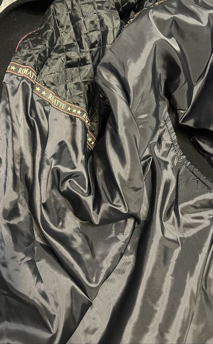 Класичне чорне пальто з якісної вовни, бренд Romatte Men’s Wear