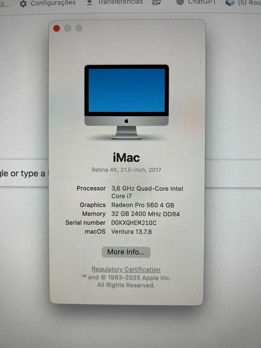 Apple iMac 21,5” Retina 4K