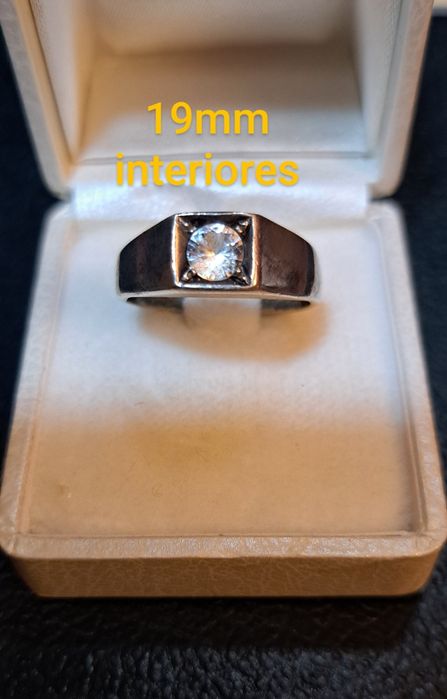 Aneis em prata homem.