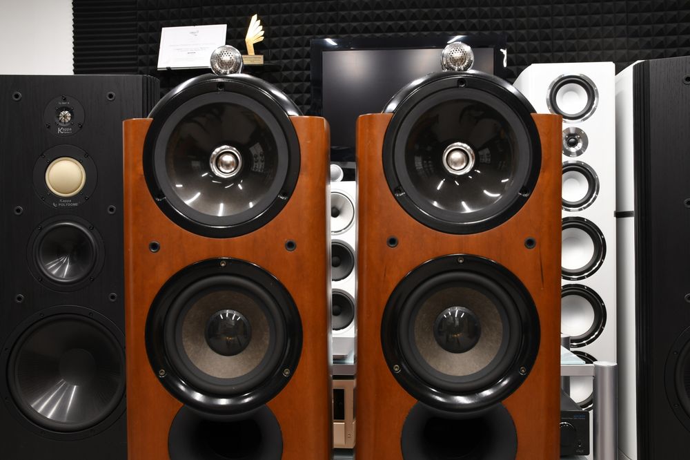 KEF Reference Model 203 kolumny podłogowe stereo 4-drożne Uni-Q high-end Made in England maskownice | raty 0% | zamiana | odsłuch | HI-END AUDIO
