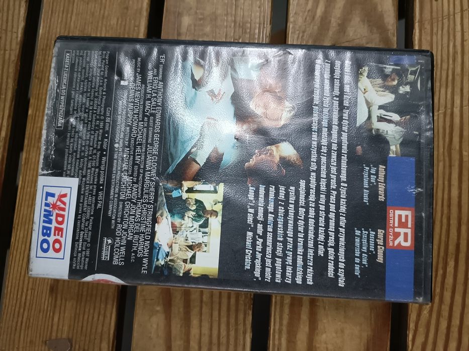 Kaseta VHS ostry dyżur