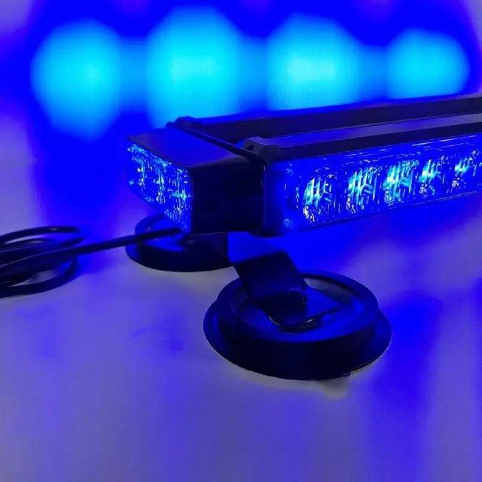 Стробоскоп-мигалка на дах Балка LED 70см, 12/24v синій колір