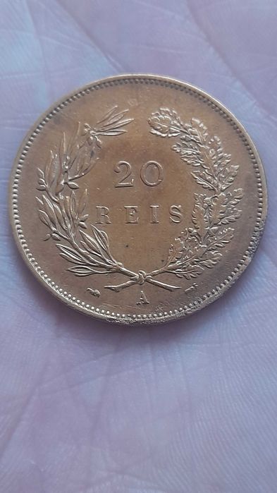Moeda 20 Reis 1892 A