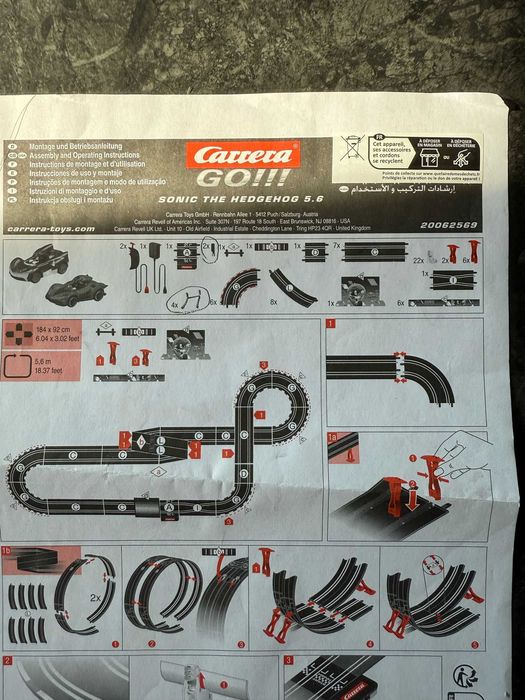 tor wyścigowy carrera go 62566 sonic 4,9m prezent dla dziecka