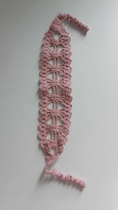 Opaska na włosy na szydełku