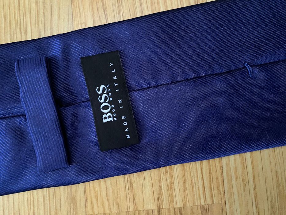 Галстук темно-синий Hugo Boss