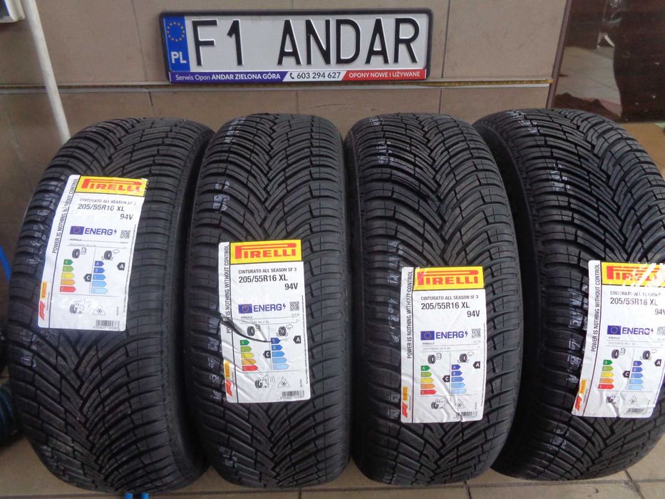 Nowe 205/55R16 PIRELLI Cinturato All Season SF3 ,Całoroczne kl.PREMIUM