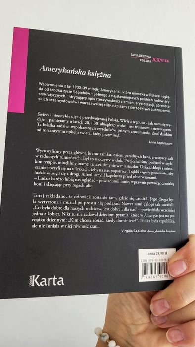 Książka, Amerykańska księżna z Nowego Jorku do Siedlisk