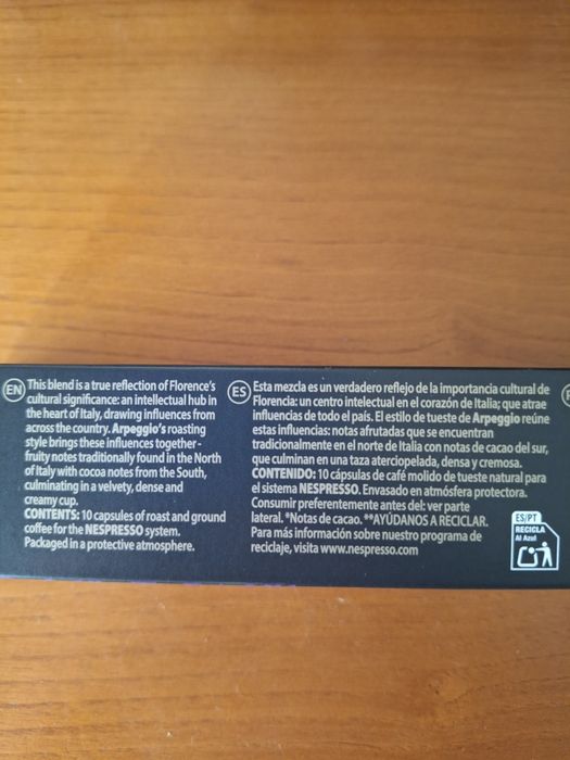 2 Caixas 20 Cápsulas Café Nespresso Arpeggio Original