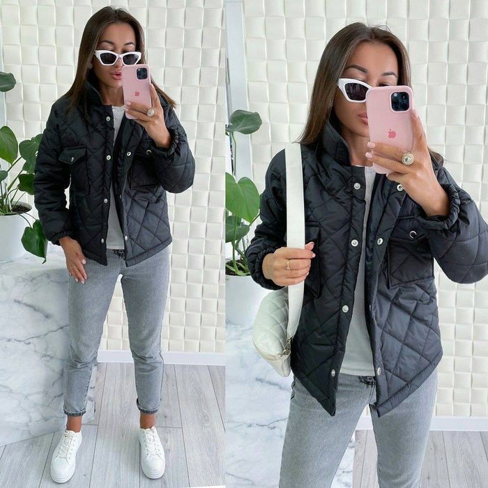 Осіння стьобана куртка