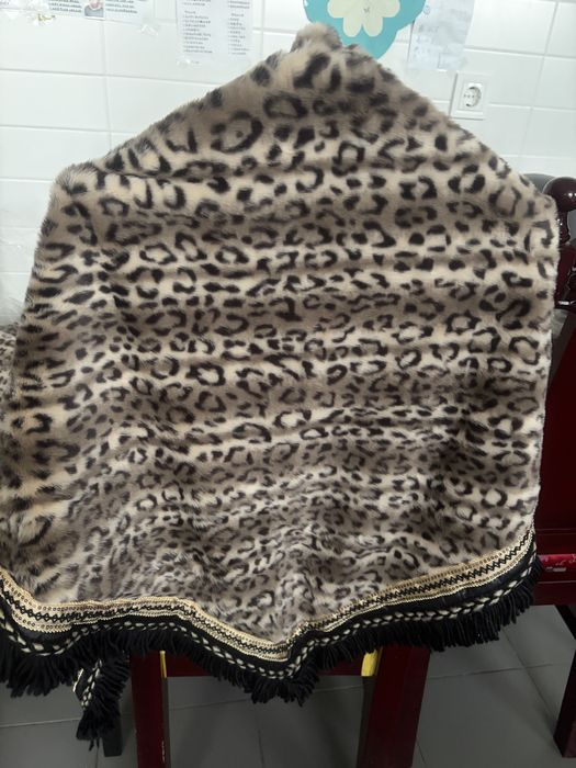 Xaile/cachecol com estampado de leopardo