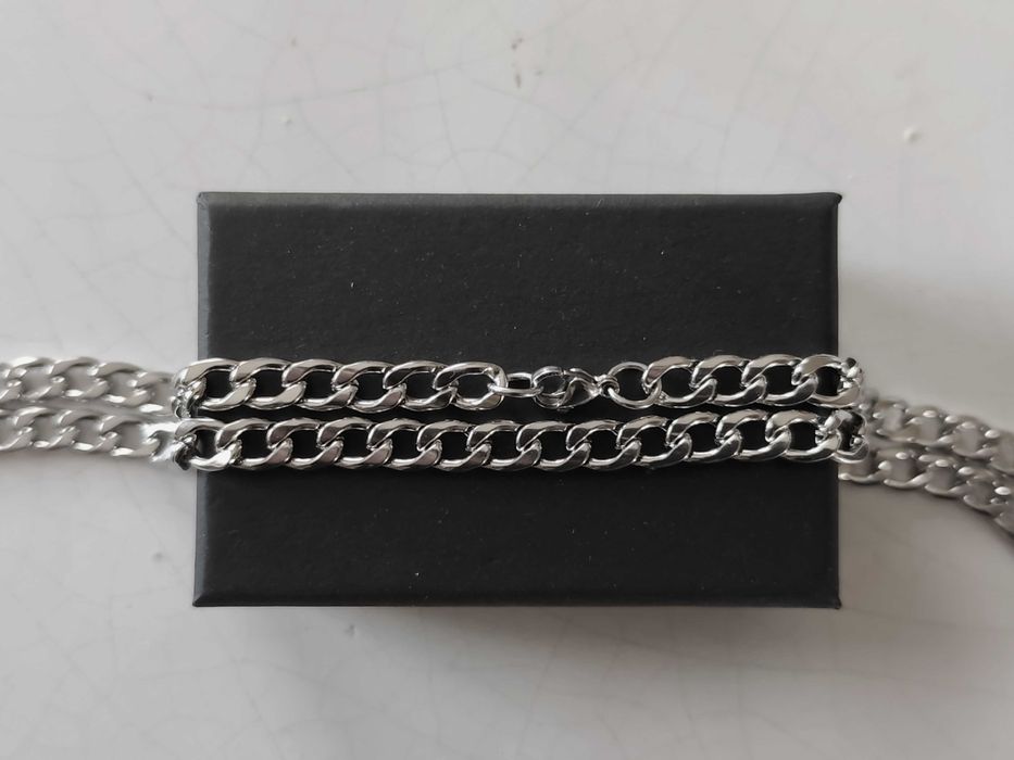 Naszyjnik , łańcuszek , stal chirurgiczna , 55 cm