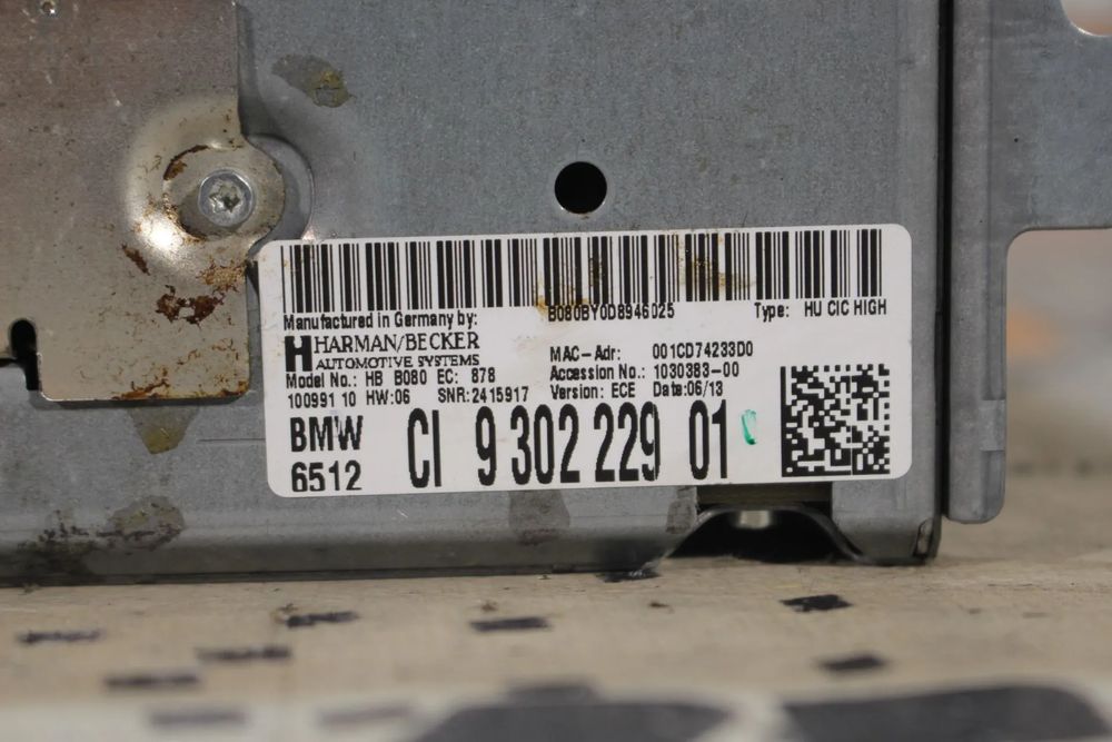 Rádio / auto-rádio BMW 3 (F30, F80)