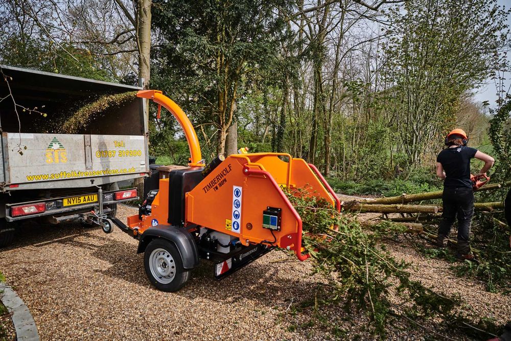 Rębak rozdrabniacz do gałęzi Timberwolf TW 160PH 11 cm  22km HONDA