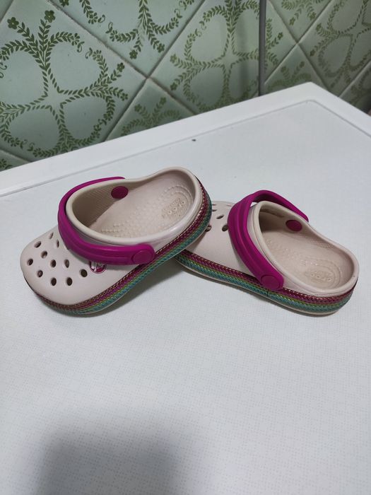 Crocs c 5 рожеві, 22 розмір на стопу 12,3 см