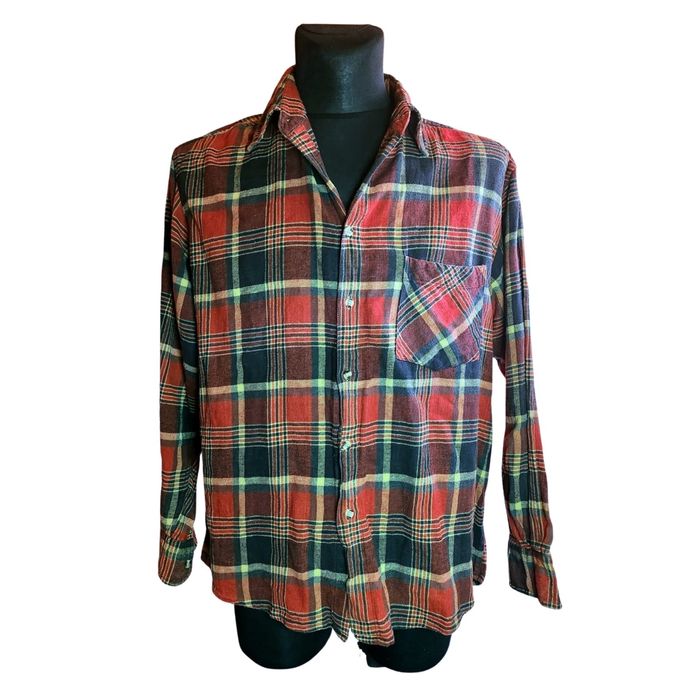 Koszula męska flanelowa w kratę z długim rękawem Freedom xl