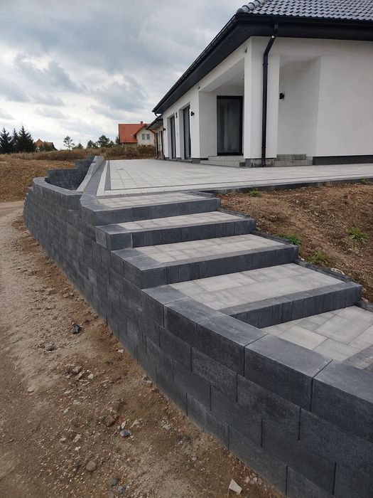 Układanie kostki brukowej Kowale podjazdy kostka tarasy